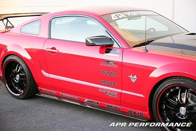 2005-2009 Ford Mustang GT500 APR Carbon Fiber Side Splitters/Rocker Extensions