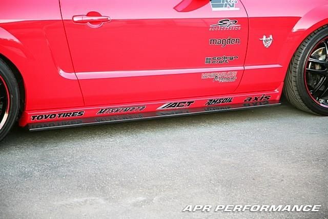 2005-2009 Ford Mustang GT500 APR Carbon Fiber Side Splitters/Rocker Extensions