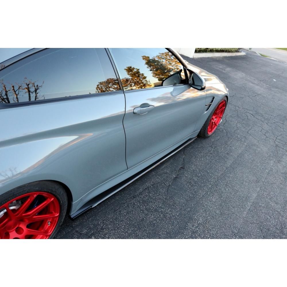 2014-2016 BMW M4 E82 APR Carbon Fiber Side Splitters/Rocker Extensions
