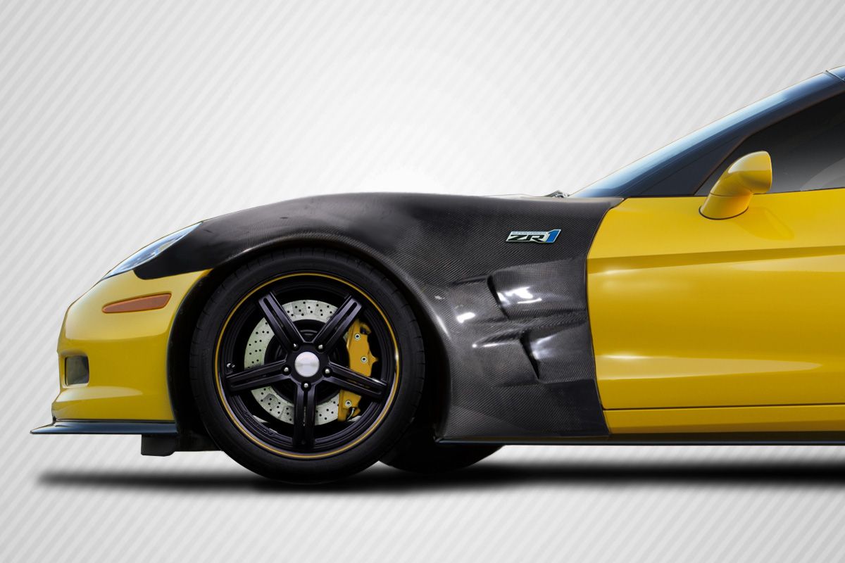2005 2013 Chevrolet Corvette C6 Carbon Creations Zr1 Look Front Fenders