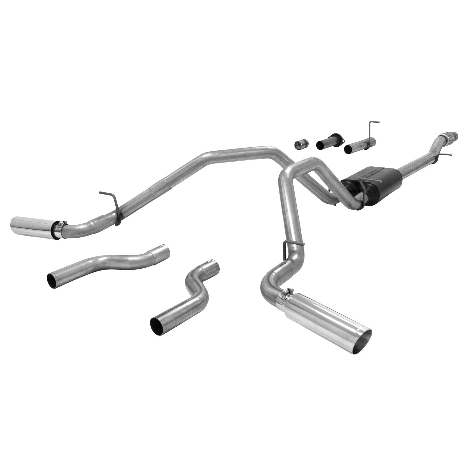 2007-2008 GMC Sierra 1500 4.8L 4DR Crew Cab/EXT Cab Flowmaster American Thunder Cat-Back Exhaust - 817680