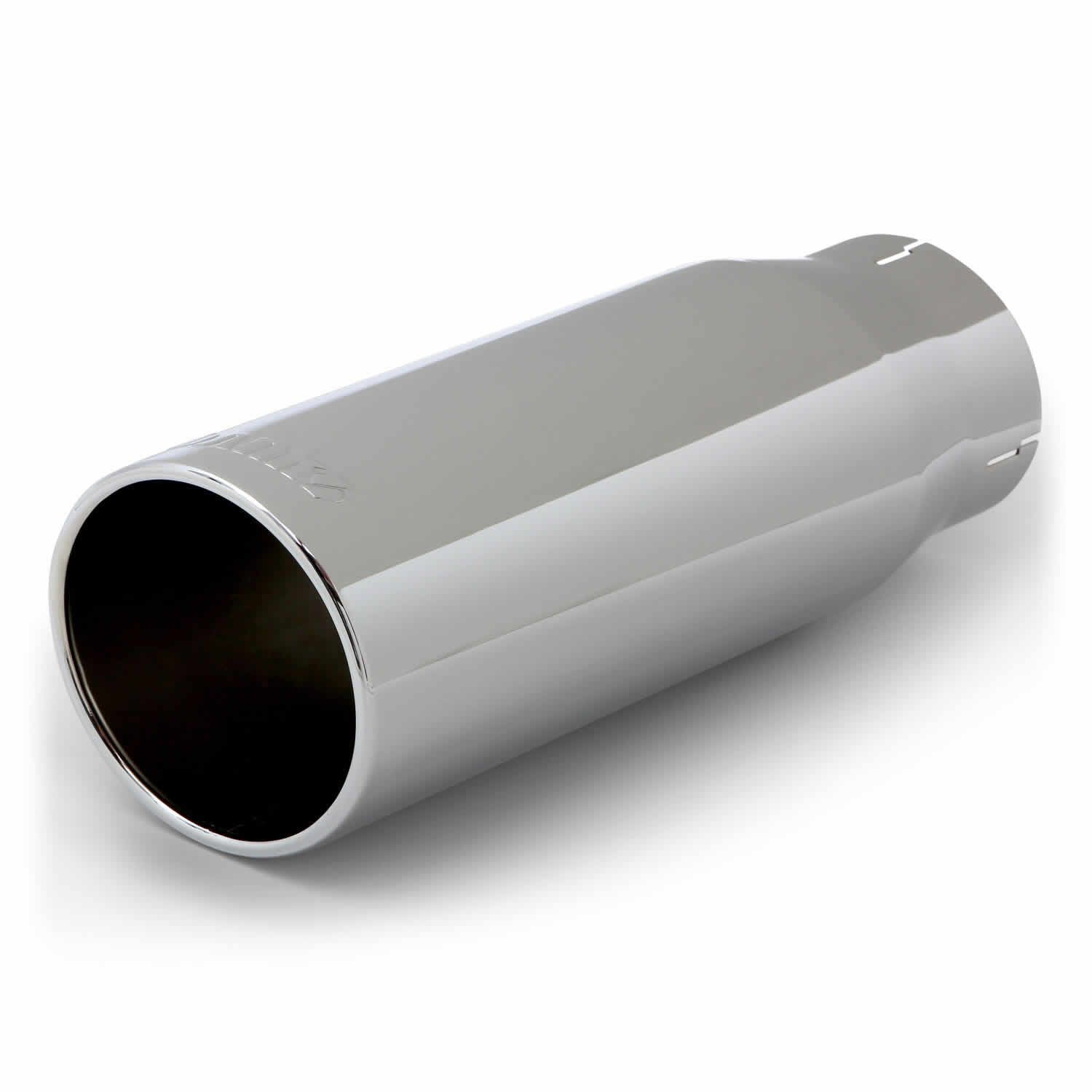 Tailpipe Tip Kit Round Straight Cut Chrome 3.5 Inch Tube 4.38 Inch X 12 ...