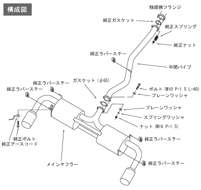 2003-2008 Mazda RX-8 HKS LegaMax Exhaust System - 32018-AZ002