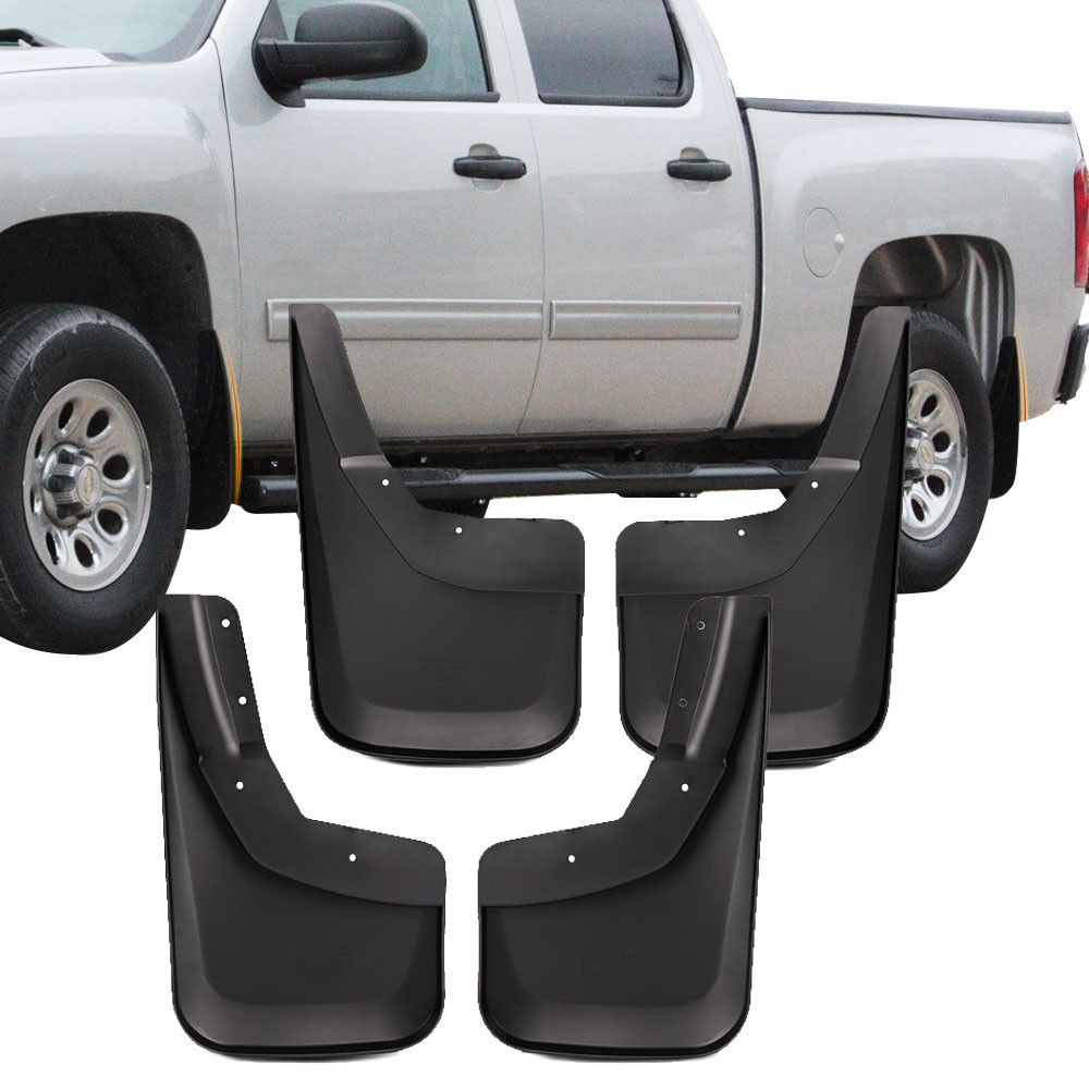 20142018 Chevrolet Silverado 1500 Polypropylene Mud Flaps Mud Guards
