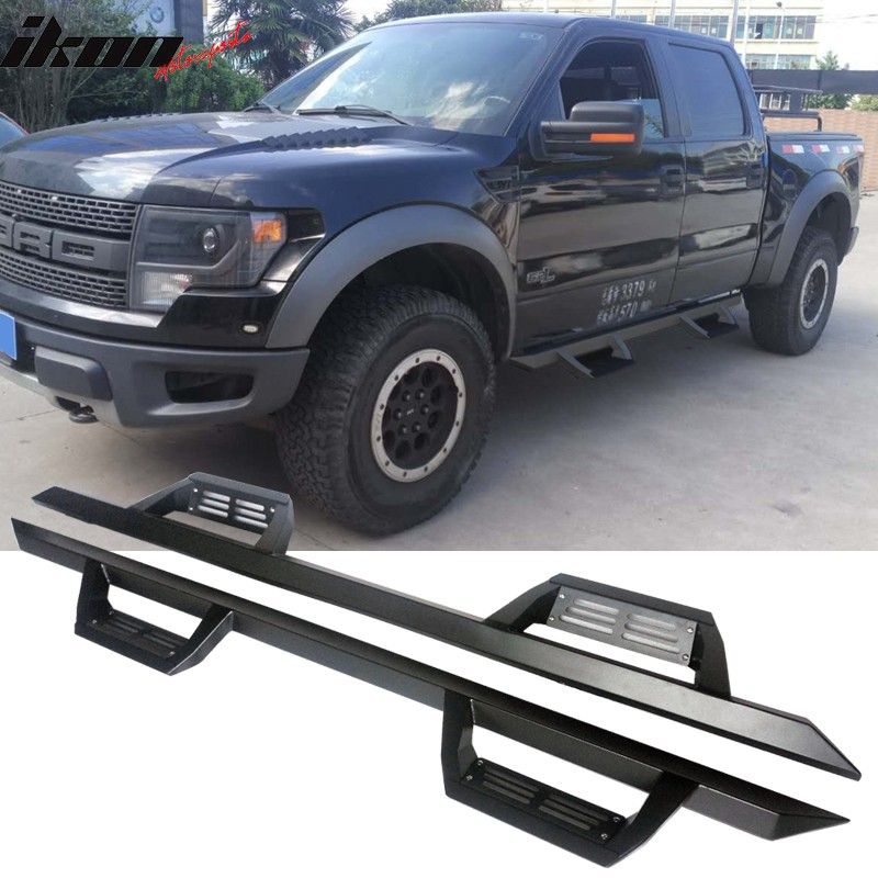 Ford F Crew Cab Ikon V2 Style Running Boards Side