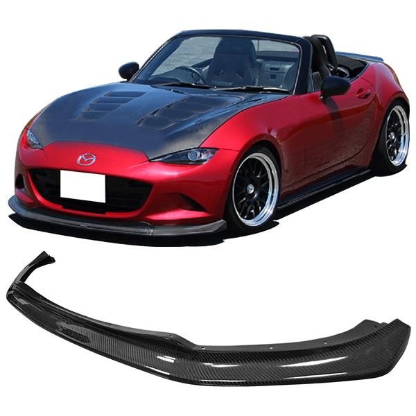 20152017 Mazda MX5 Miata ND5RC CS Style Front Bumper LipCarbon Fiber