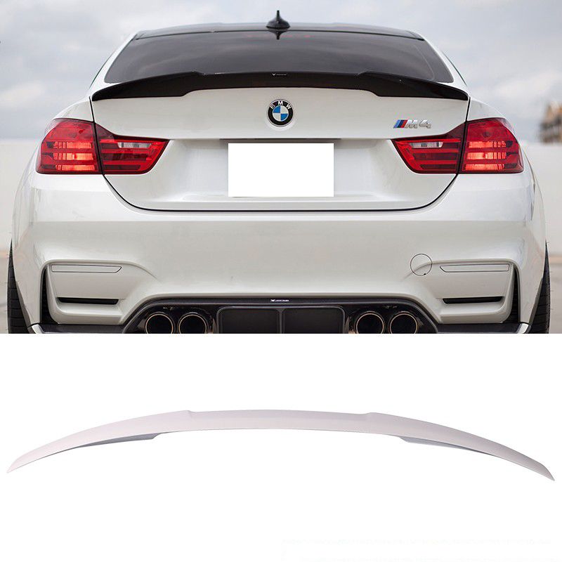 Fits 07-13 E82 1 Series M4 Trunk Spoiler Painted #300 Alpine White III 