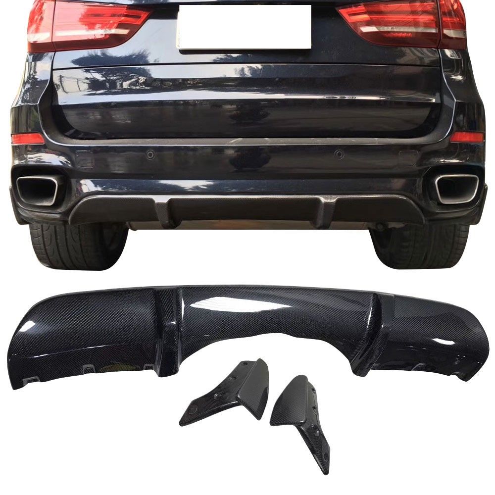 20142018 BMW X5 MSport F15 MP Style 3PC Rear DiffuserCarbon Fiber