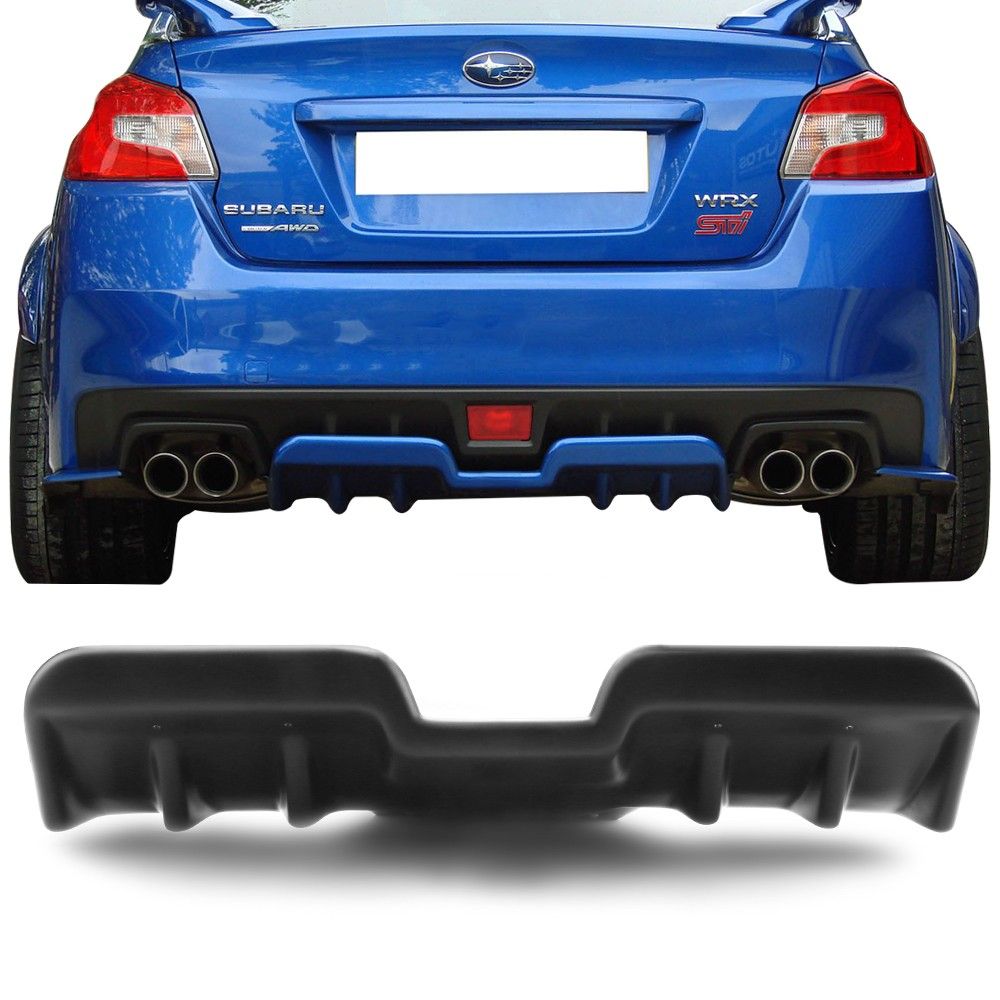 15 19 Subaru Wrx Sti Rear Bumper Lip Diffuser Matte Black Polypropylene Bld Si15ht Pp