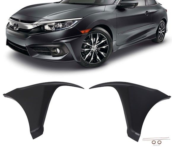 20162017 Honda Civic 2DR/4DR HFP Polypropylene Front Bumper Lip IKN