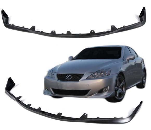 Front Bumper Lip Fits 2006-2008 Lexus IS250 IS350 2007 In-style Flexible Poly-urethane Guard Protection Finisher Under Chin Spoiler by IKON MOTORSPORTS