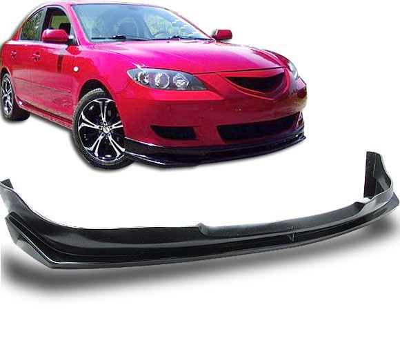 20042005 Mazda 3 4DR Front Bumper Lip Speed Style Poly
