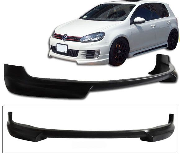 2009-2011 VW Golf 6 GTI Front Lip Rieger Style Poly-Urethane - BLF