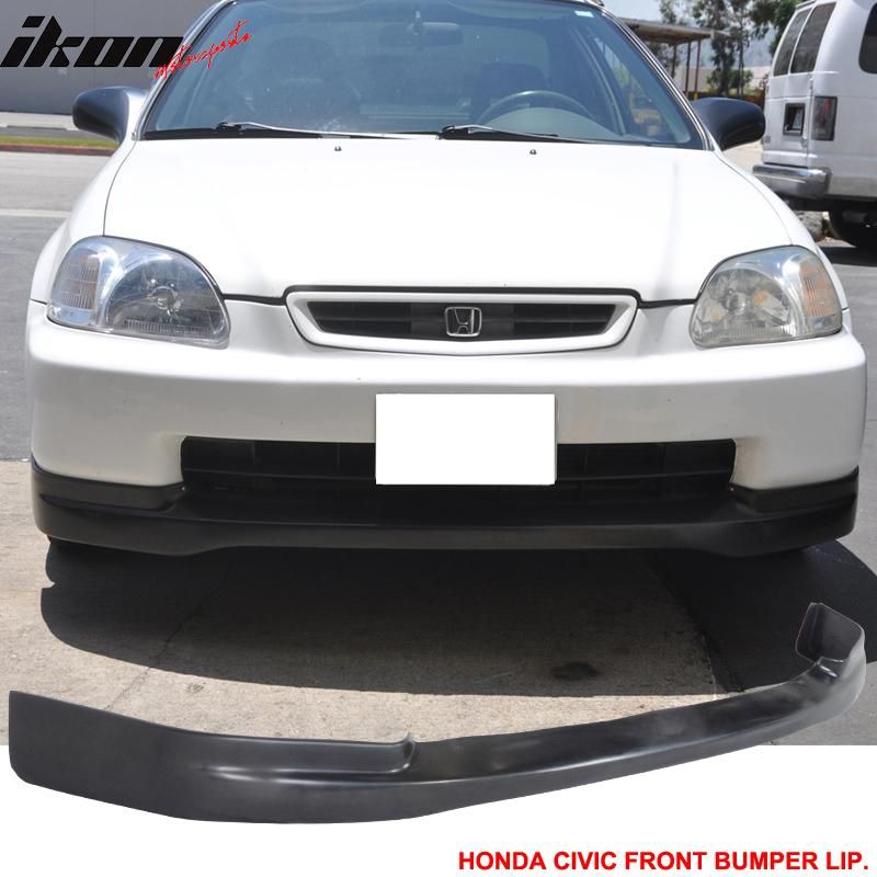 1996-1998 Honda Civic CTR Style Front Bumper Lip + 2PC Rear Bumper Lip Spats