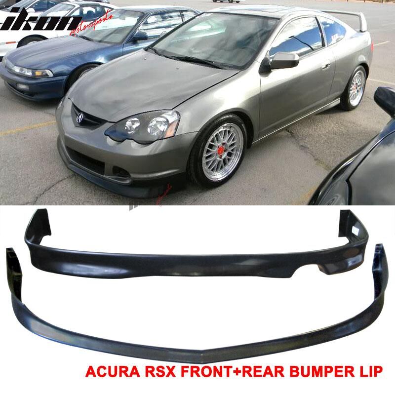 2002-2004 Acura RSX DC5 Style Front Bumper Lip + Rear Bumper Lip - CB ...