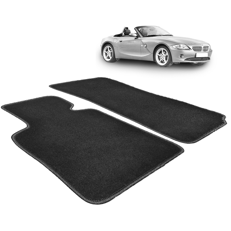 20032008 BMW Z4 Nylon Floor Mats Front & Rear Black CP012BK