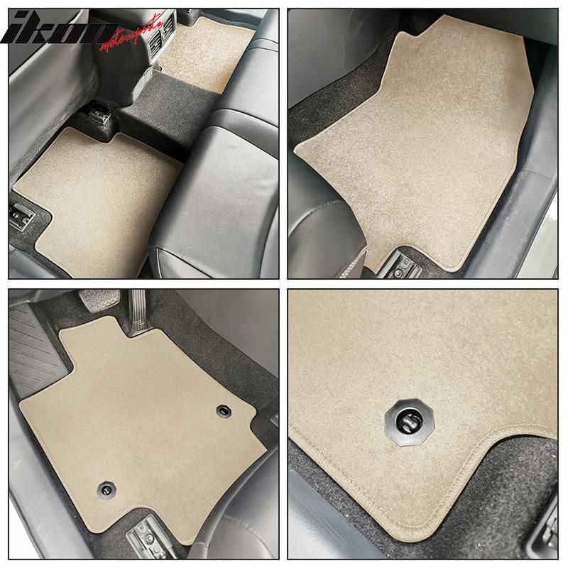 20192021 Toyota RAV4 Nylon Floor Mats Front & Rear Beige CP213BG