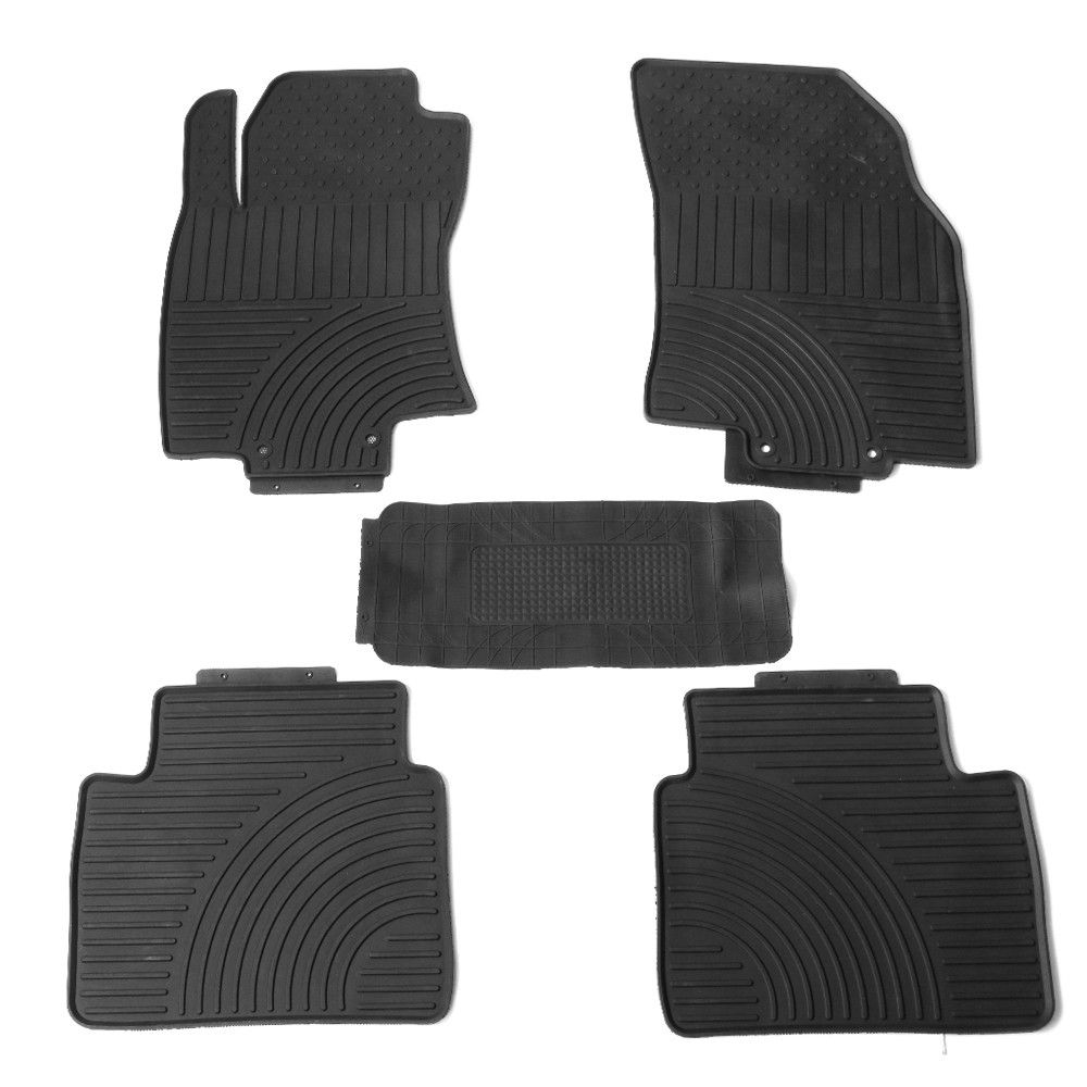 20142019 Nissan Rogue Latex All Weather Floor Mat Black CPBNROG14BK