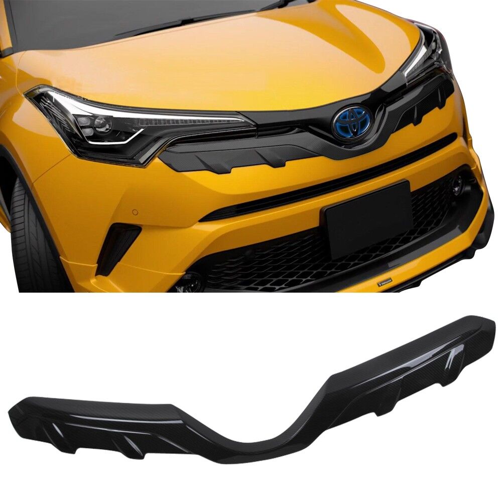 2016-2018 Toyota C-HR MD Front Bumper Grille Overlay Carbon Fiber Look ...