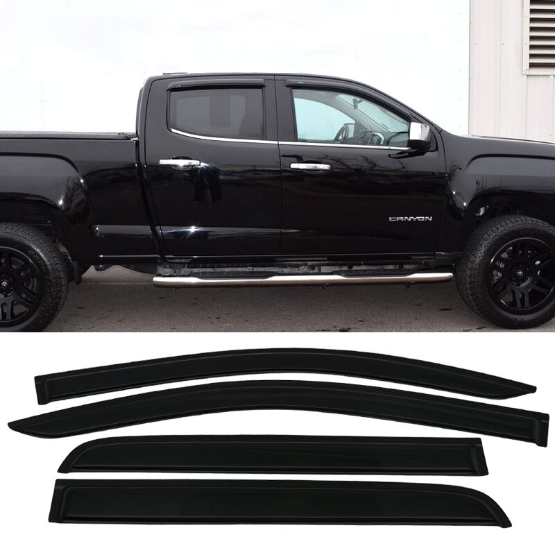 Window Visor for DODGE DAKOTA Crew Cab Pickup 1997 1998 1999 2000 2001 2002 2003 2004 Wind Deflectors Rain Guards Door Visor - 34