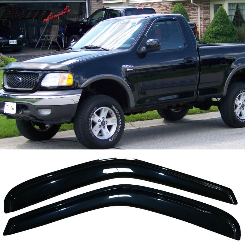 Fit 15-24 Ford F150 17-24 F250 to F450 Standard Cab Window Visor Guard