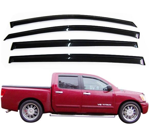 1998-2003 Dodge Durango 2000-2004 Dakota Crew Cab 4PCS Window Visors