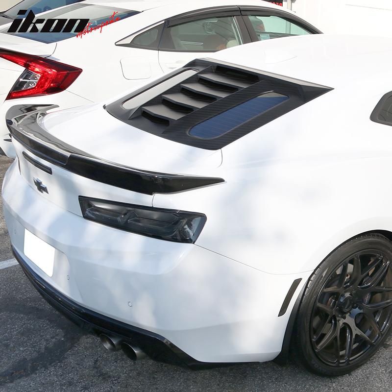 20162021 Chevrolet Camaro Rear Window Louvers CarbonLook WDLR