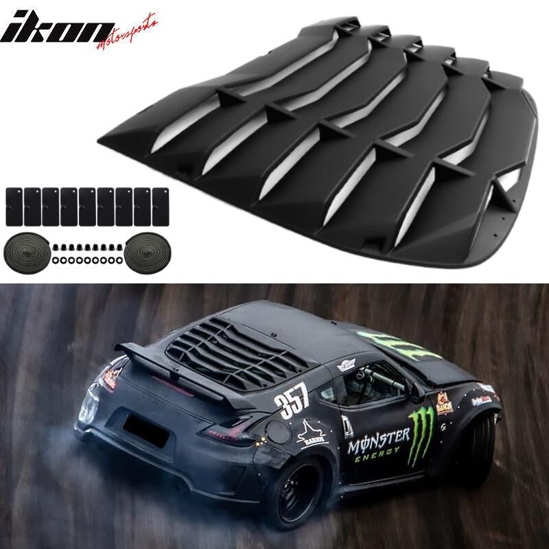 2009-2020 Nissan 370z Coupe Rear Window Louvers - WDLR-N370Z16
