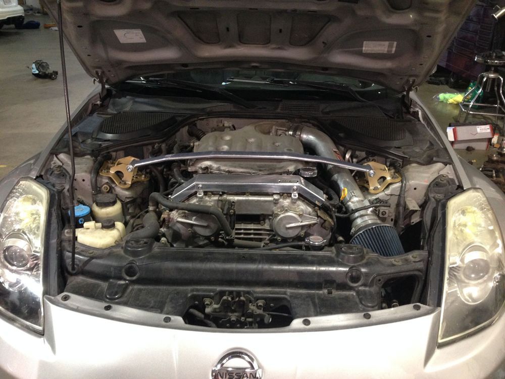 RaceSpec Strut Tower Bars for Nissan 350Z 0306 Front by Megan Racing