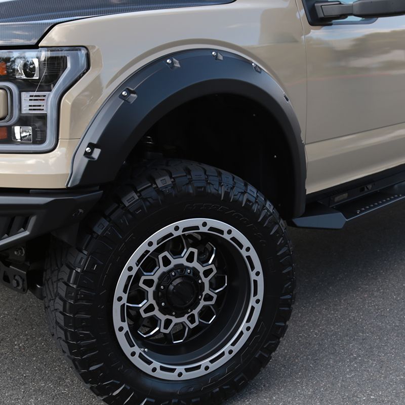 20152019 Ford F150 Matte Black Fender Flares FDFF15015APKMP