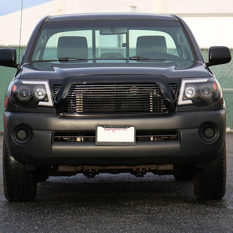 2005-2011 Toyota Tacoma Gloss Black Horizontal Front Grille - HG ...