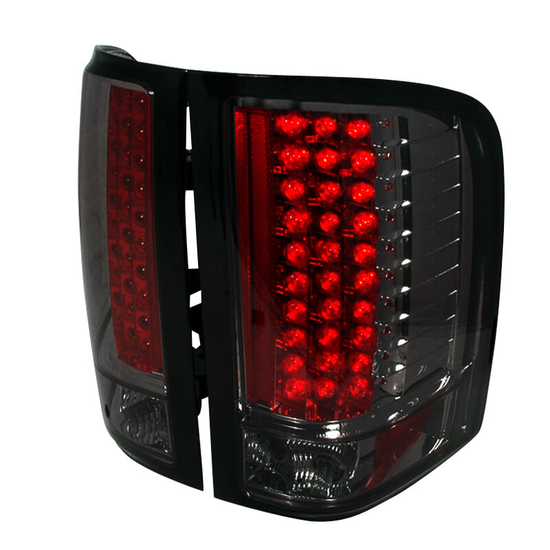 20072011 Chevy Silverado Smoke LED Tail LightsLTSIV07GLEDKS