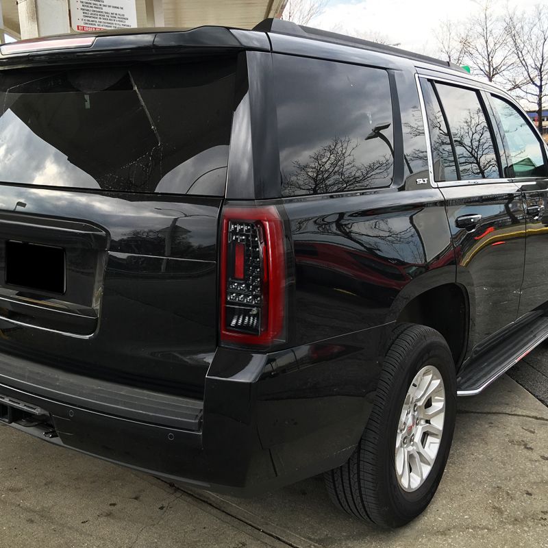 20152019 Chevrolet Tahoe Gloss Black LED Tail Lights LTTAH15BKLEDTM