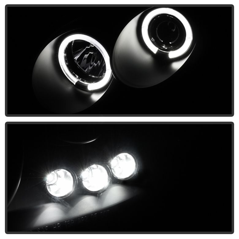 2005-2010 Chevy Cobalt Halo Black Smoke Projector Headlights-PRO-YD ...