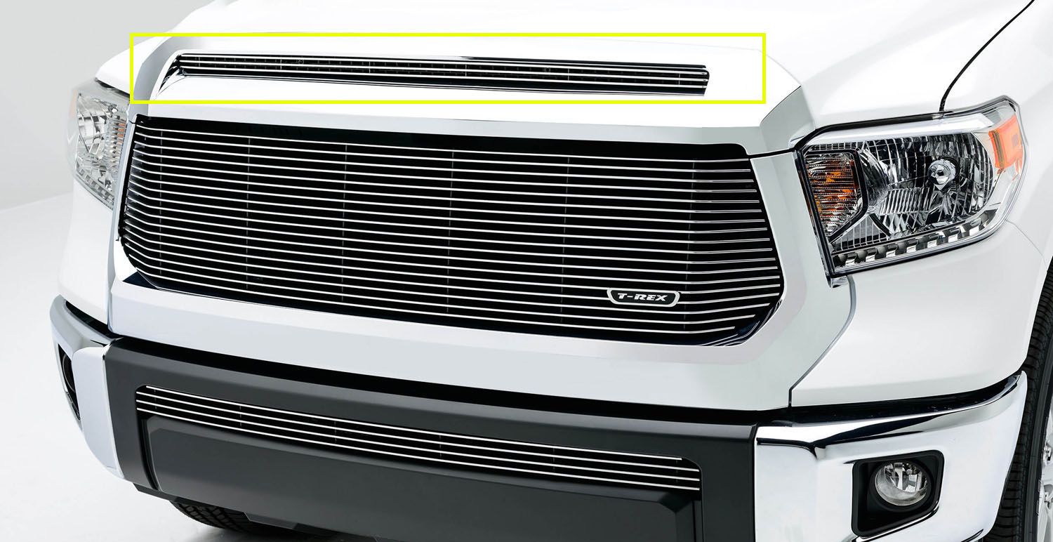 Tundra Hood Scoop Grille Insert 1417 Toyota Tundra Aluminum Polished 1