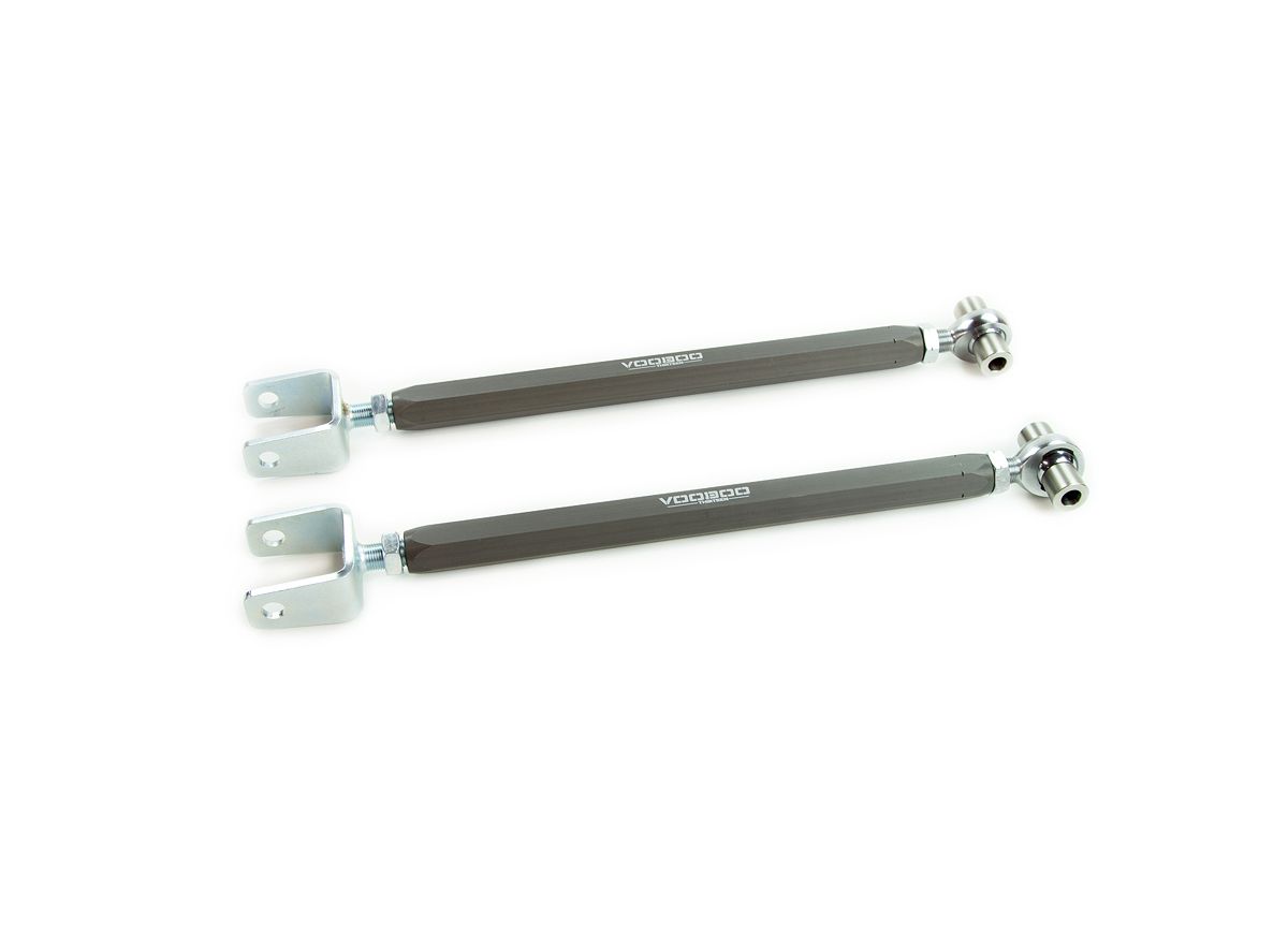 2005-2009 Nissan 350z Grand Touring VooDoo13 Rear Toe Rods Gunmetal Hard Anodize Clear - TONS-0300HC