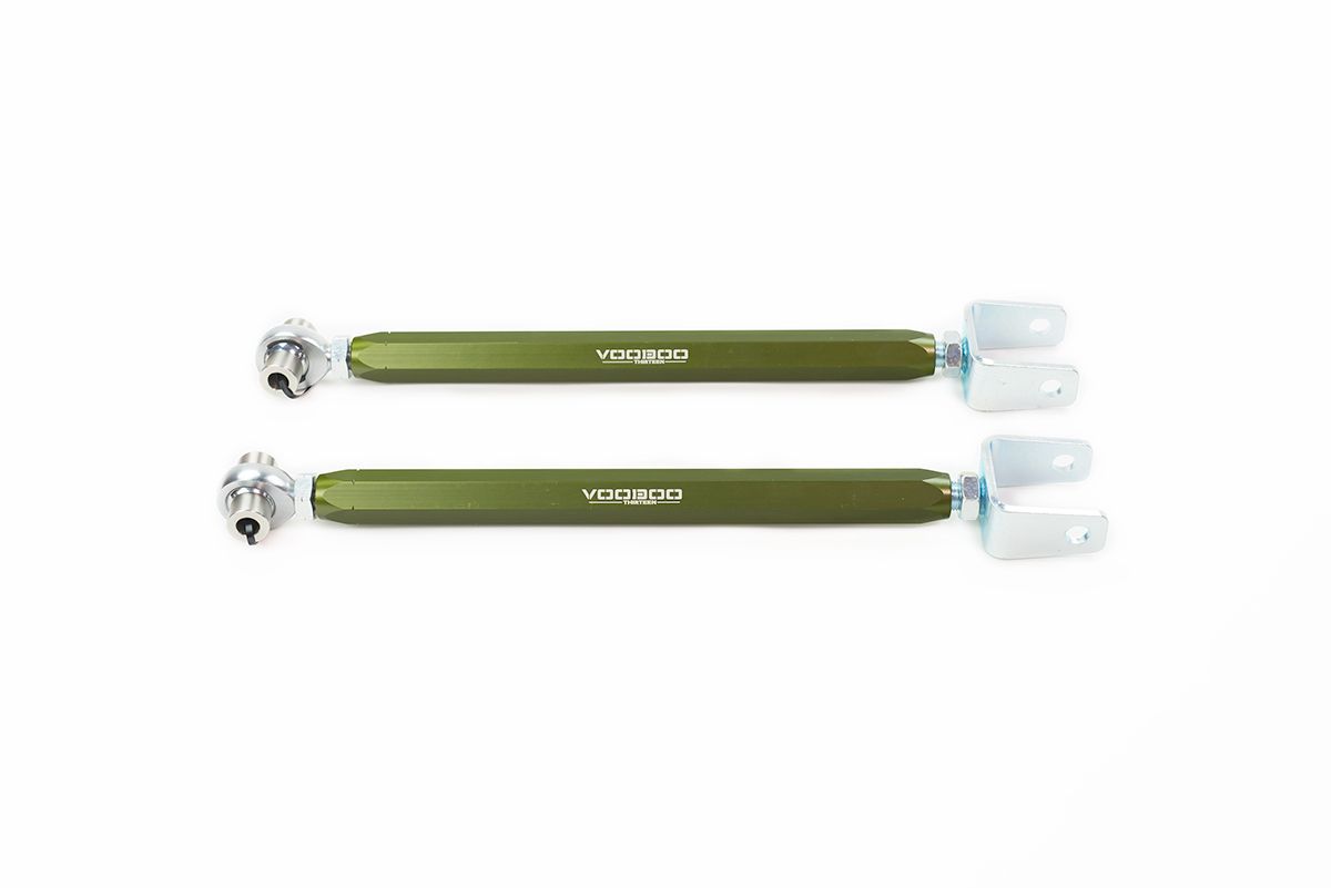 2005-2009 Nissan 350z Grand Touring VooDoo13 Rear Toe Rods Hard Anodize Green - TONS-0300HG