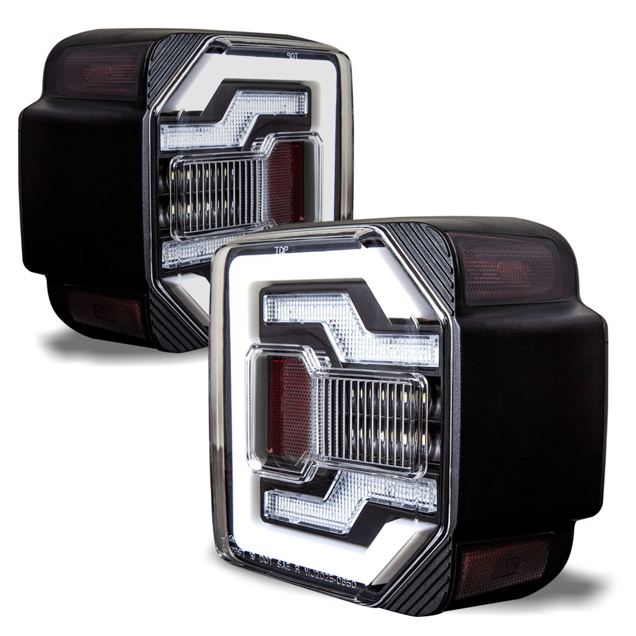 20182023 Jeep Wrangler JL Renegade Style Black/Clear LED Sequential