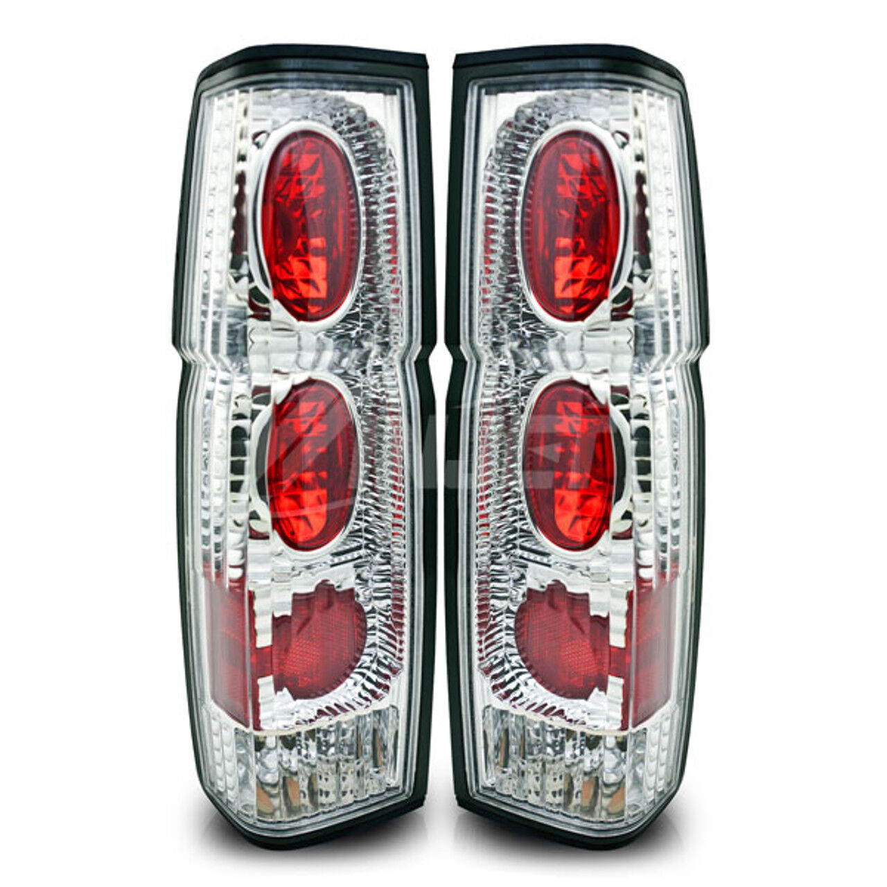 1986-1997 Nissan Hardbody Chrome/Clear Altezza Tail Lights - CTWJ-0041-CC