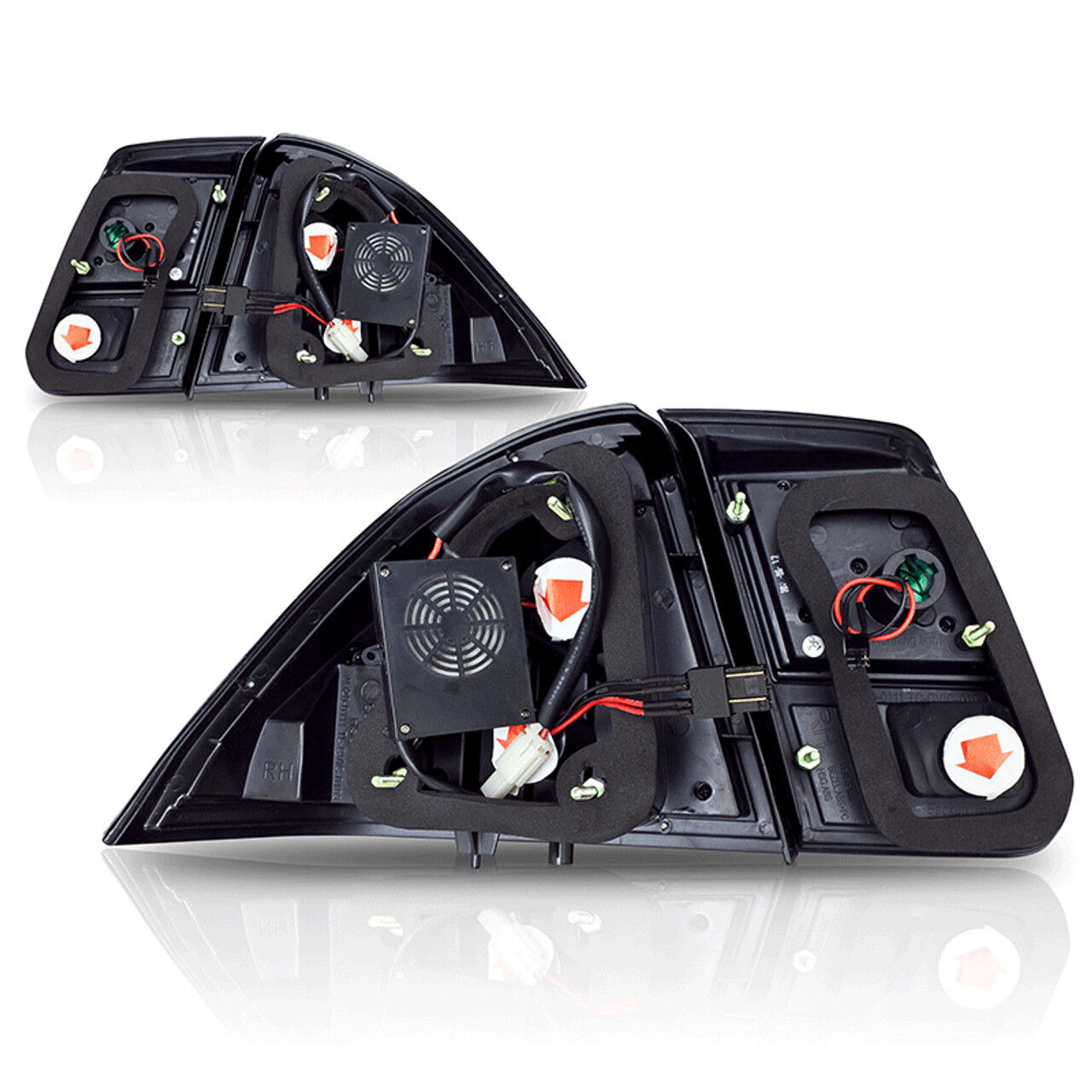 ChromeRed Lens Tail Lights for 01-05 Honda Civic Ghana