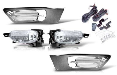 PAIR Fog Light Bumper Lamps For Honda CR-V CRV 2002 2003 2004 Factory Clear Lens
