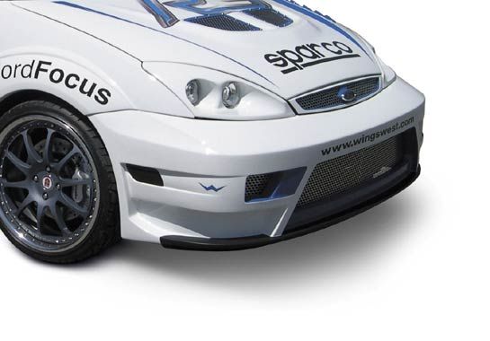 2000-2004 Ford Focus ZX3 WRC w Flares Style Wings West Wide Body Kit 6PC