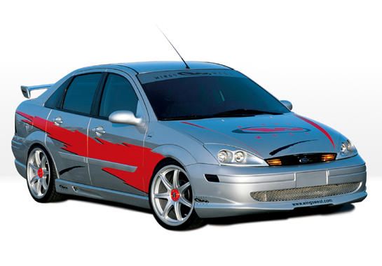 2000-2004 Ford Focus 4dr W Type Style Wings West Body Kit - WW-890485