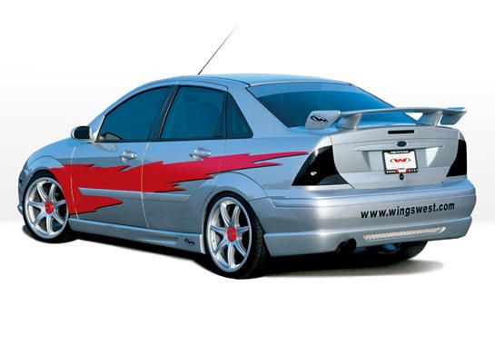 2000-2004 Ford Focus 4dr W Type Style Wings West Body Kit
