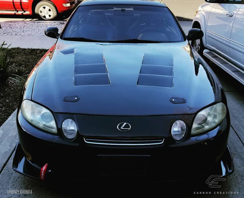 19922000 Lexus SC Series SC300 SC400 Carbon Fiber TS1 Hood 1 Piece