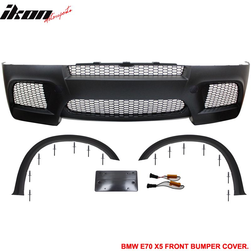 20102013 BMW X5 E70 X5M Style Polypropylene Front Bumper Conversion
